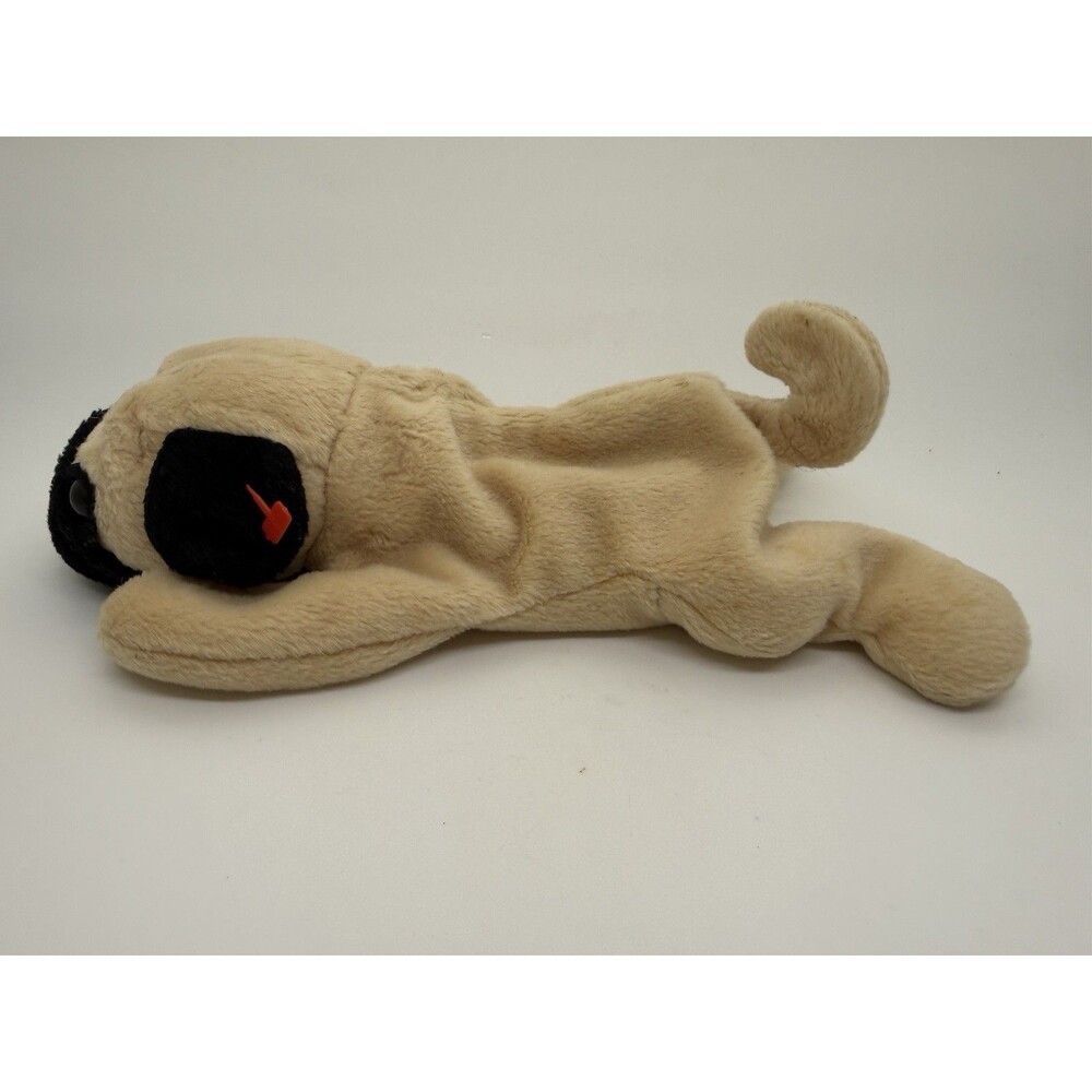 TY Beanie Babies Collection Pugsly Beanie Baby Pug Dog 1996 New No Tags - Picture 4 of 9
